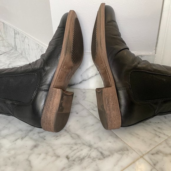 Hibou black leather ankle boots - Picture 10 of 12